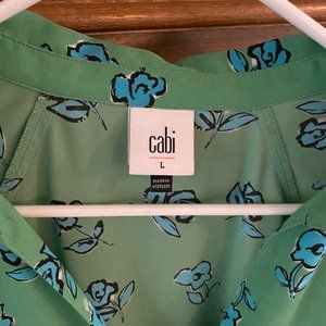 Cabi  Go To Top #5891 Green Blue Flowers L